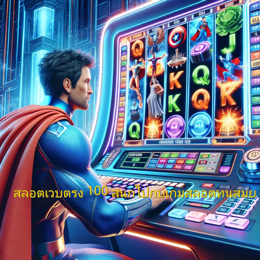 สล็อตเว็บตรง 100%: สนุกไปกับเกมสล็อตทันสมัย น่าเชื่อถือ